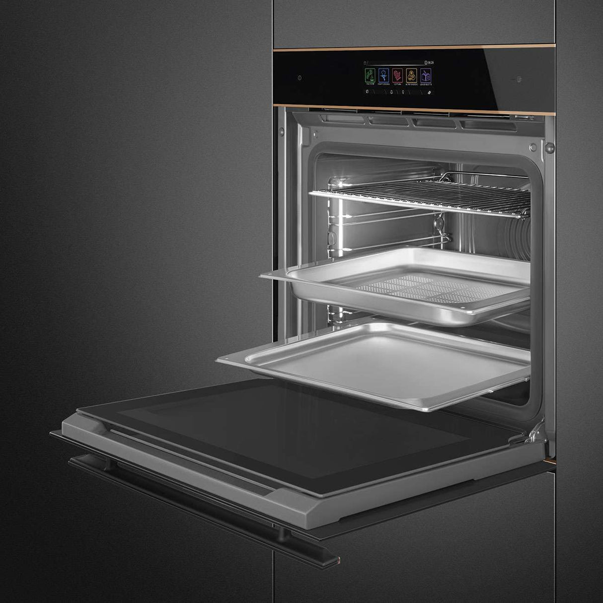 Smeg 60cm Dolce Stil Novo Combi Steam Oven Black SOA6606WS4PNR