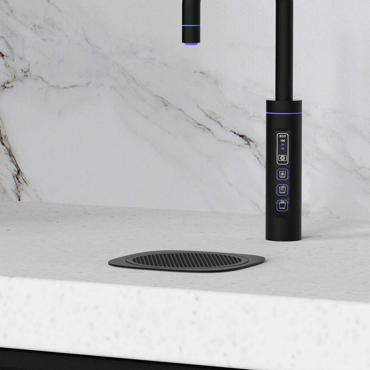 Puretec SPARQ Stand Alone Font Drip Tray Matt Black SQ-FONT-BK