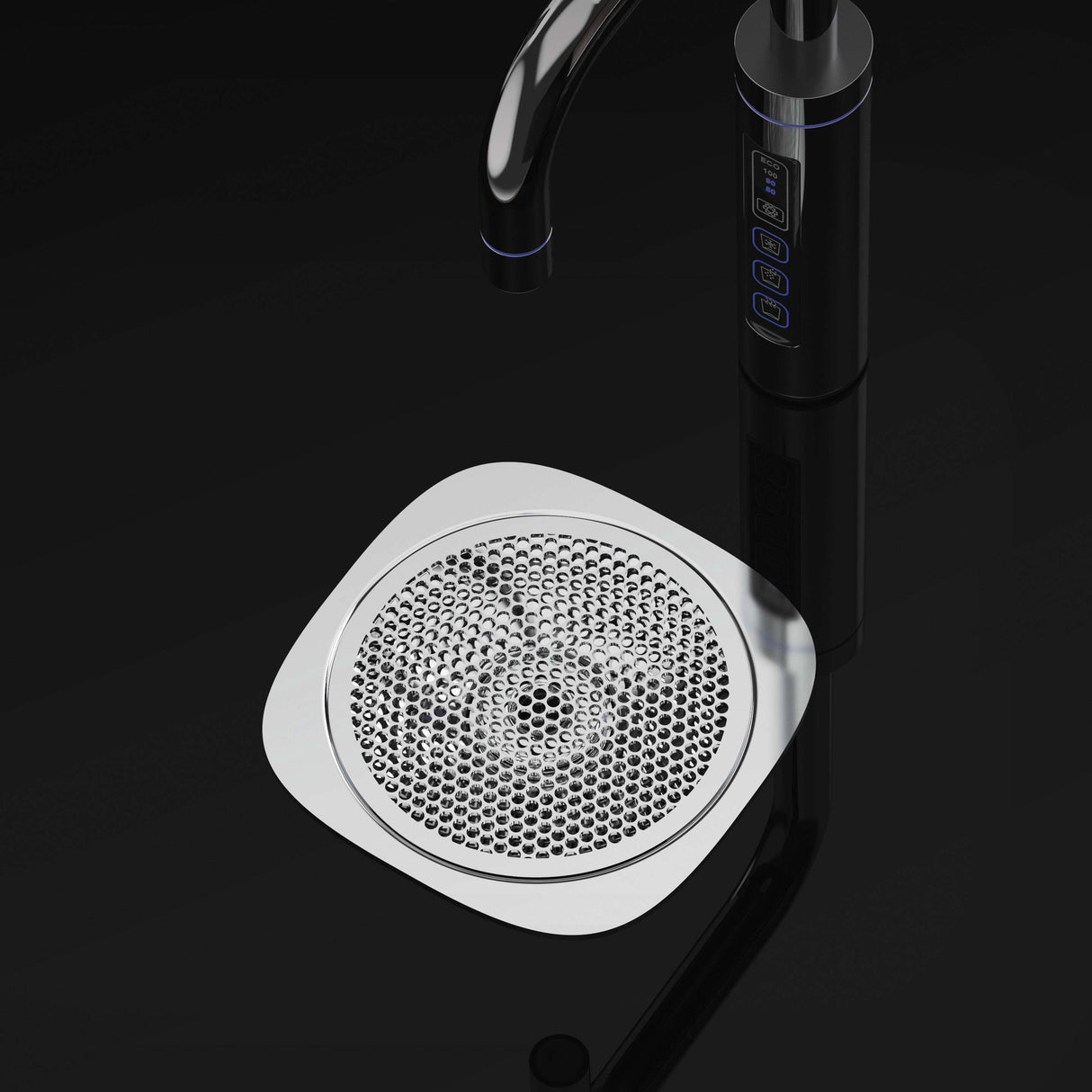 Puretec SPARQ Stand Alone Font Drip Tray Chrome SQ-FONT-CH