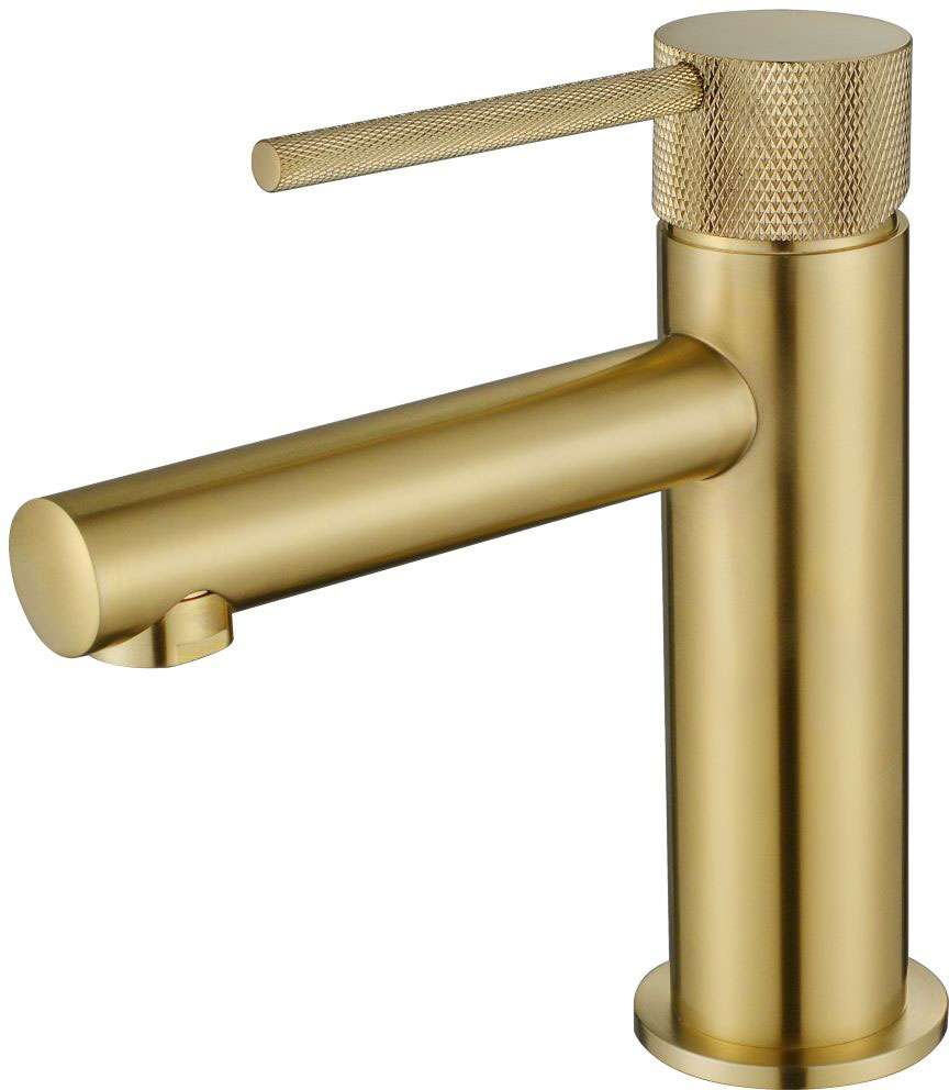 Modern National Star Mini Basin Mixer Tap Brushed Bronze STRM001BM+STRM001BM-H2