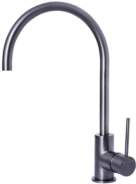 Modern National Star Mini Kitchen Mixer Tap Gun Metal STRM004GM