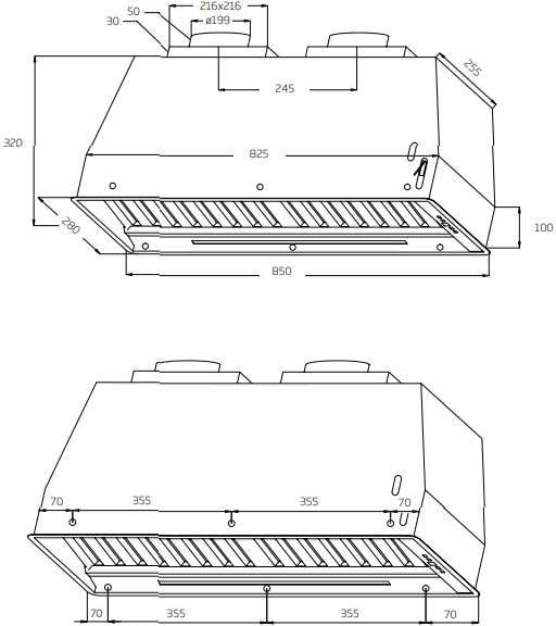 Schweigen 90cm Non-Silent 2200m3/hr Stainless Steel Undermount Rangehood SW-220C