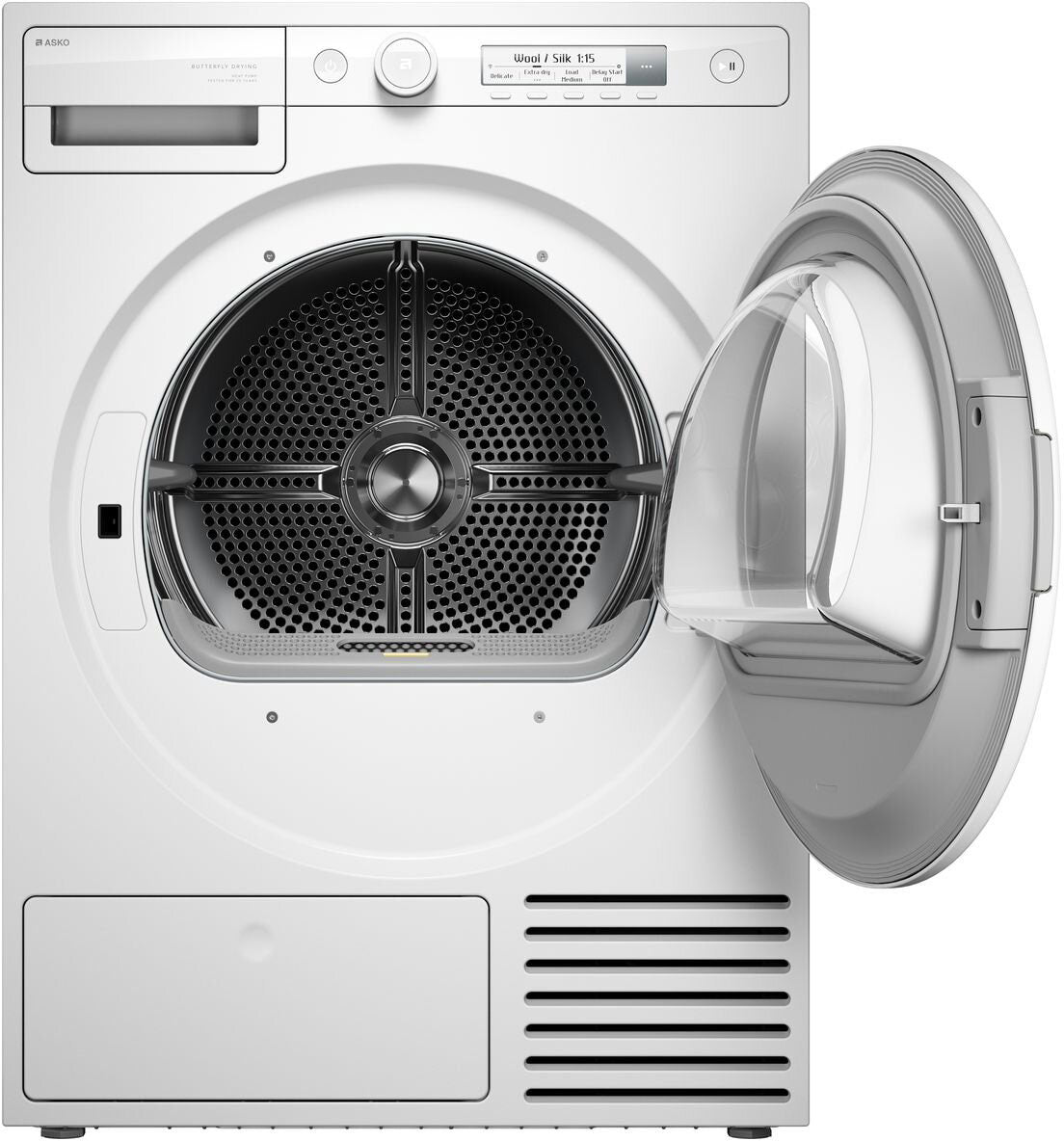 ASKO Classic 8kg Butterfly Drying Heat Pump Dryer White T108HW.AU