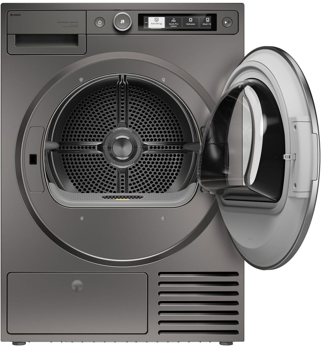 ASKO Style 9kg Butterfly Drying Tumble Dryer Titanium T509HPT.AU