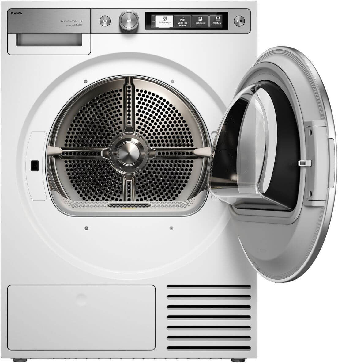 ASKO Style+ 9kg Butterfly Drying Heat Pump Dryer White T709HUW.AU