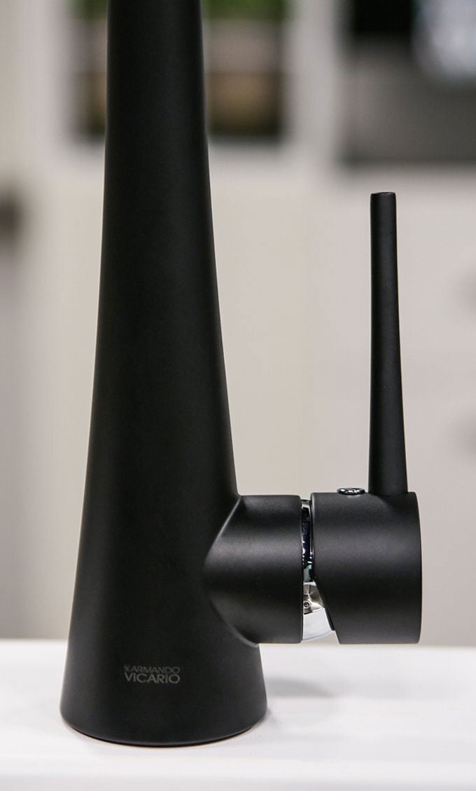 Abey Tink D Black Kitchen Pull Out Mixer Tap TINKDB