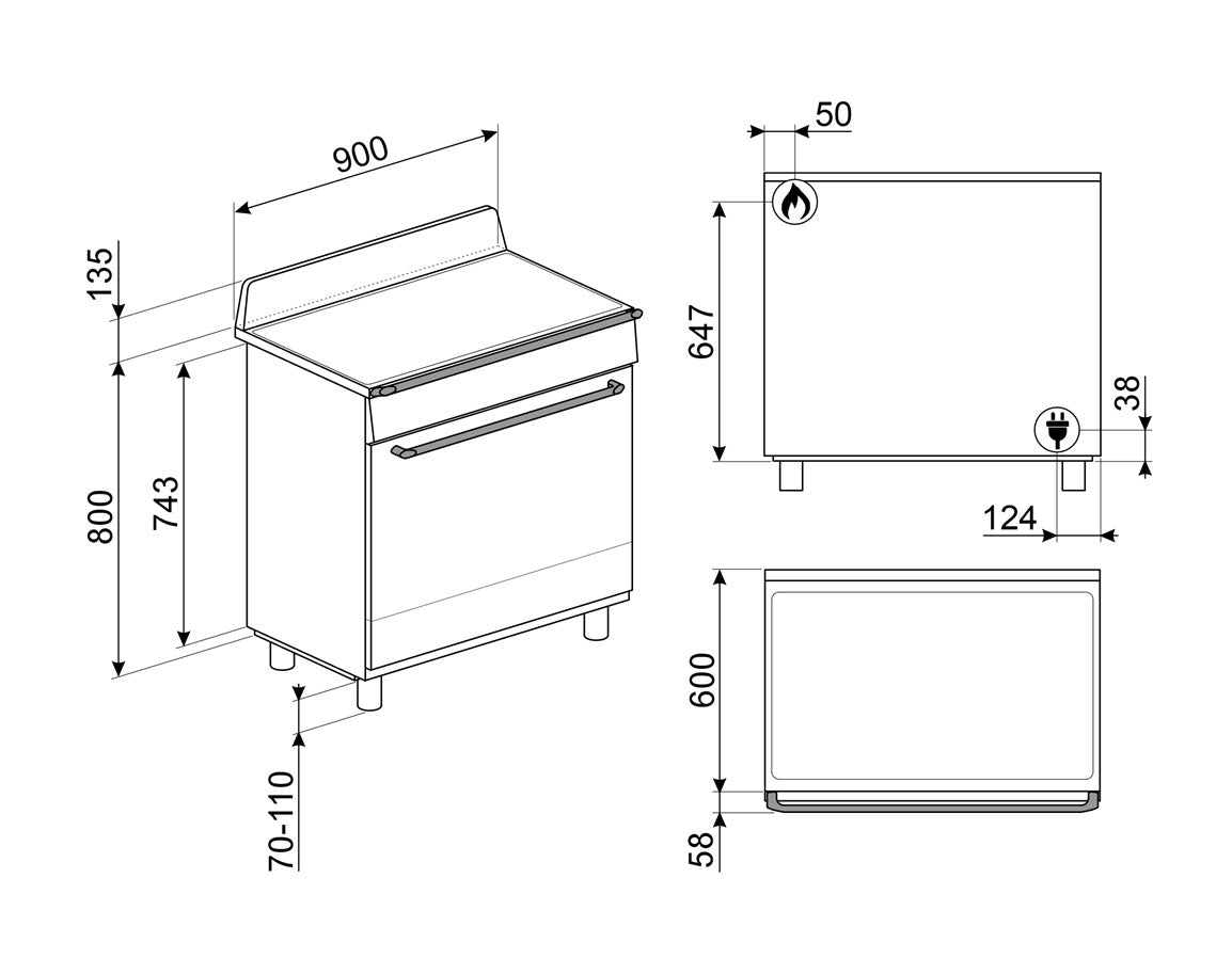 Smeg 90cm Victoria Freestanding Dual Fuel Oven/Stove Cream TRA90GPP