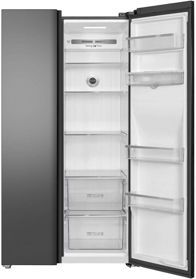TCL 631L Side by Side Refrigerator Grey TRF630SHG | Greater Sydney Only