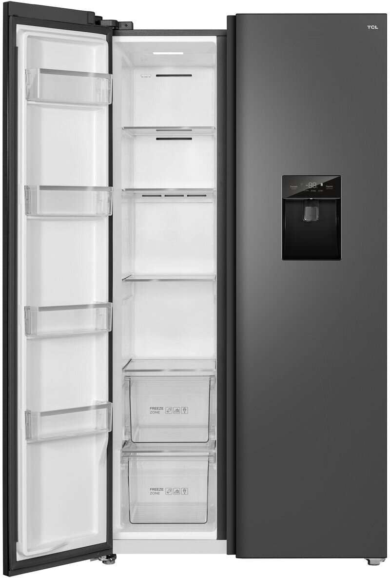 TCL 631L Side by Side Refrigerator Grey TRF630SHG | Greater Sydney Only