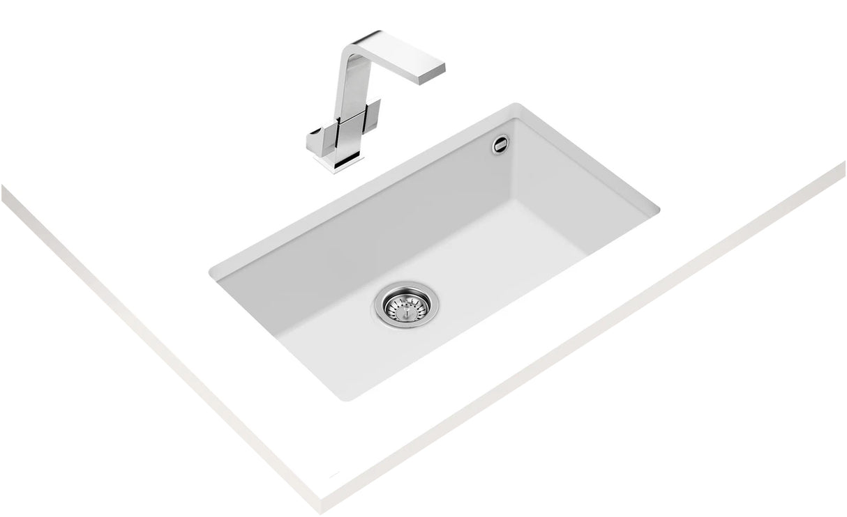 Teka 720mm x 400mm Tegranite Sink, Arctic White TUGRAN7240W