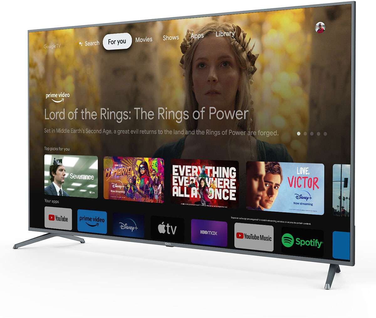 CHiQ 75" 4K Ultra HD LED Google TV U75F8TG