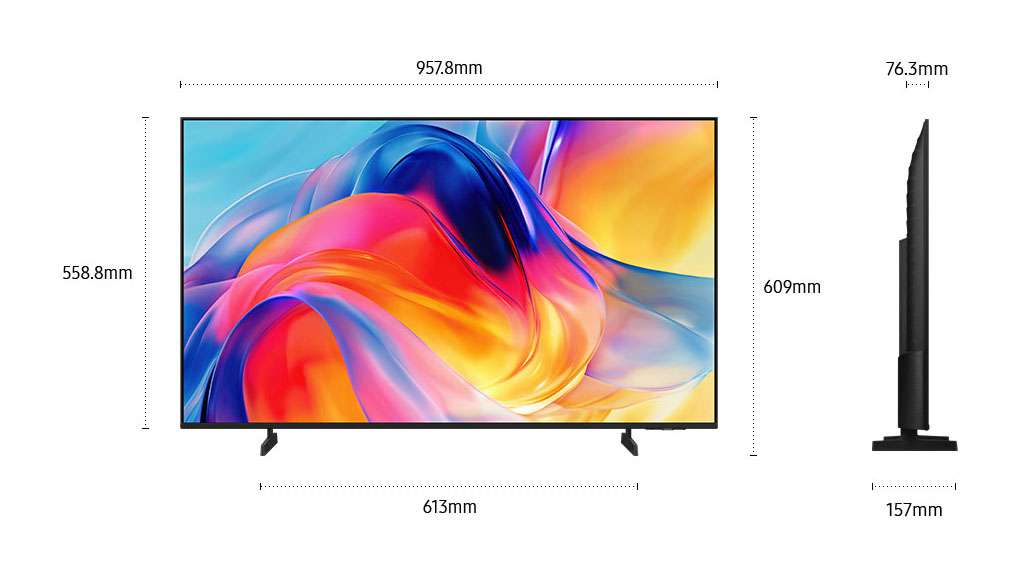 Samsung 43" Mini LED M70H 4K Vision AI Smart TV UA43M70HAWXXY