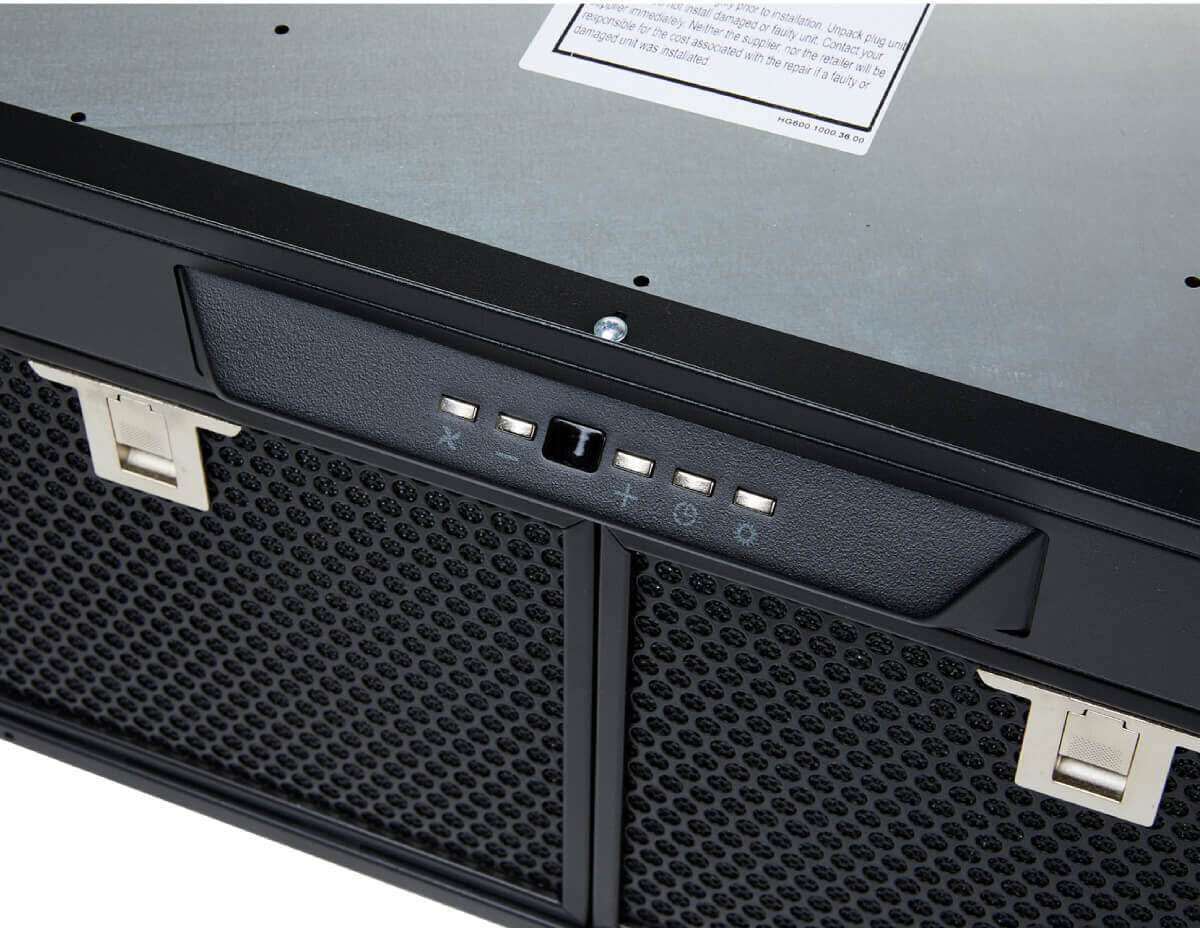 Schweigen 120cm Silent 3200m3/hr Black Undermount Rangehood UM1170-12BSE