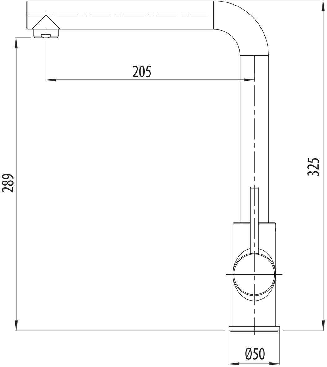 Oliveri Venice Right Angle Mixer Tap Chrome VE570FCR