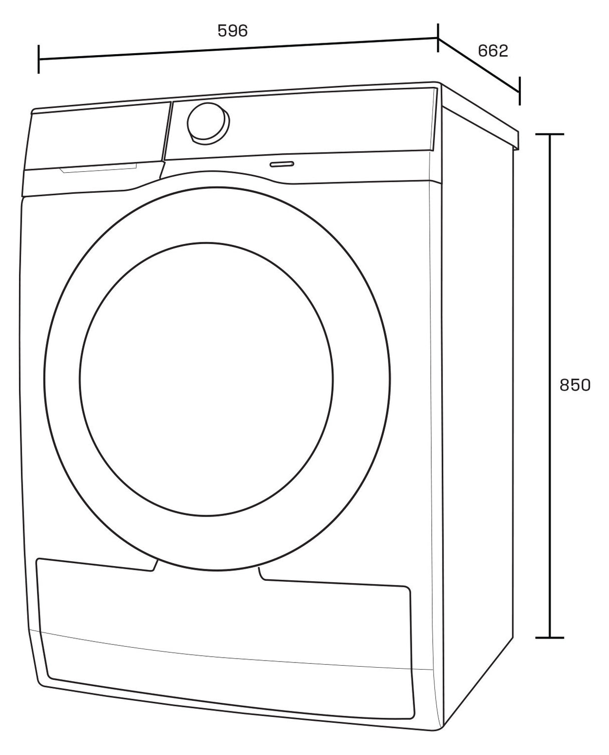 Westinghouse 7kg Heat Pump Dryer WDH704N4WA | Greater Sydney Only