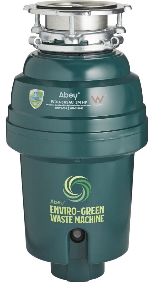 Abey Enviro-Green 3/4 HP Waste Disposal Unit Machine WDU-3ASAU