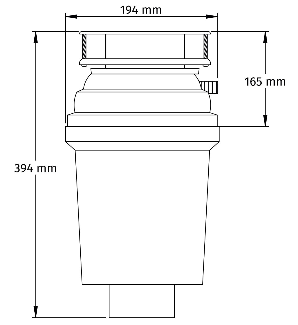 Abey Enviro-Green 3/4 HP Waste Disposal Unit Machine WDU-3ASAU