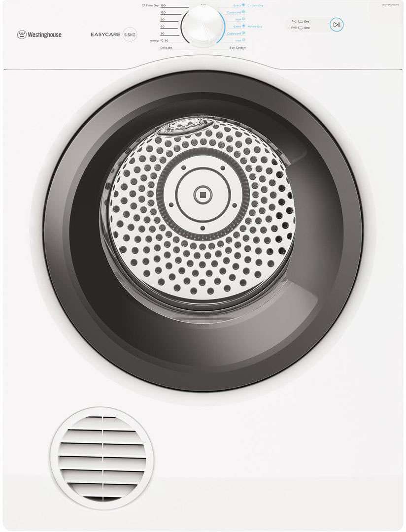 Westinghouse 5.5kg Vented Tumble Dryer WDV556N3WB | Greater Sydney Only