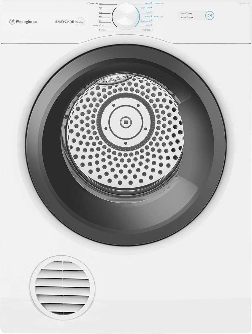 Westinghouse 6.5kg Vented Tumble Dryer WDV656N3WB | Greater Sydney Only