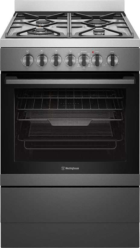 Westinghouse 60cm 80L Dual Fuel Freestanding Oven/Stove WFE616DSC