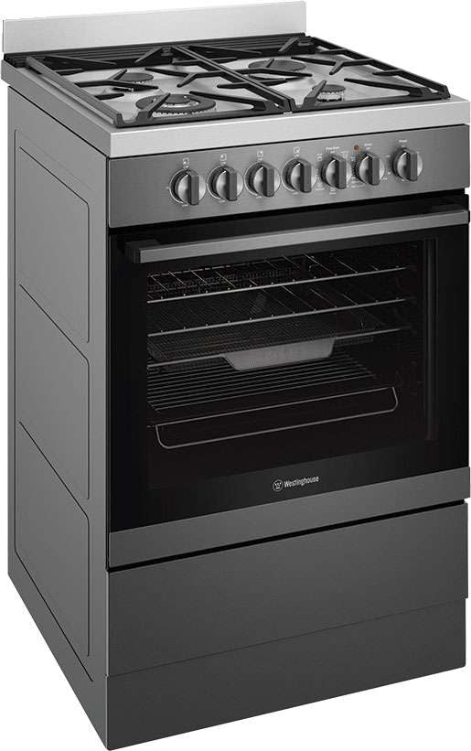 Westinghouse 60cm 80L Dual Fuel Freestanding Oven/Stove WFE616DSC