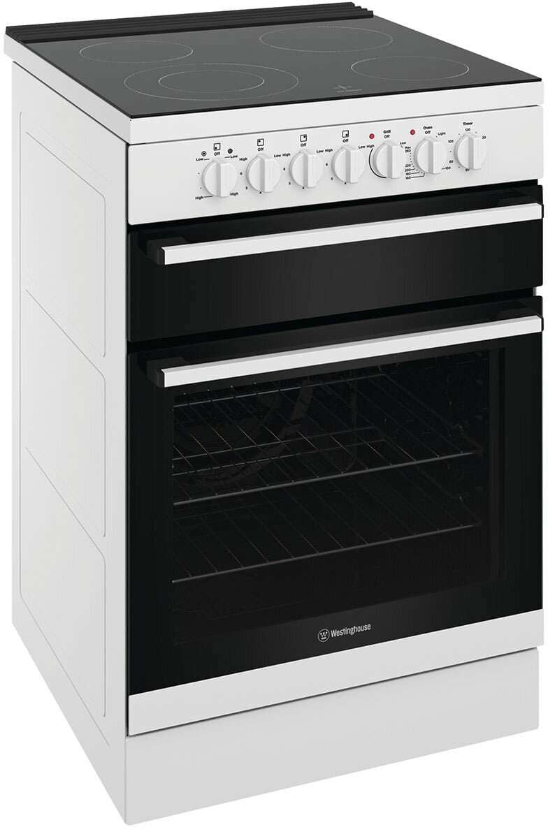 Westinghouse 60cm 80L Electric Freestanding Oven/Stove White WFE642WCB