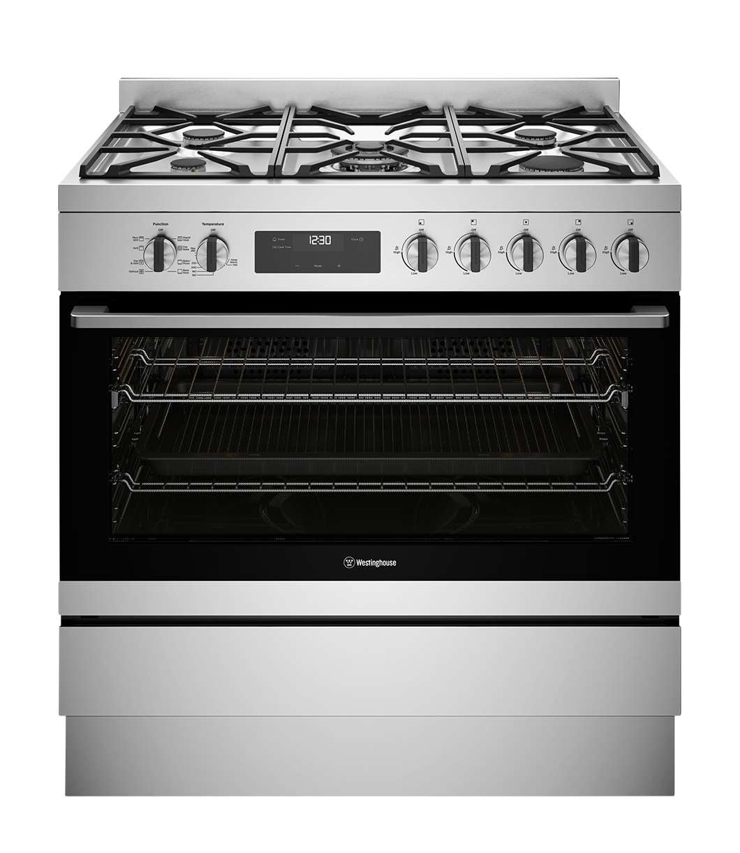 Westinghouse 90cm 125L Dual Fuel Freestanding Oven/Stove WFE9515SD