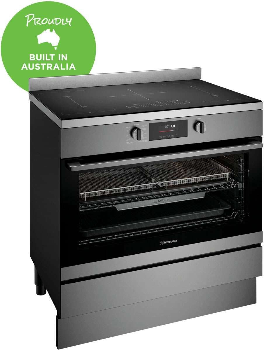 Westinghouse 90cm 125L Induction Pyrolytic Freestanding Oven/Stove WFEP9757DD