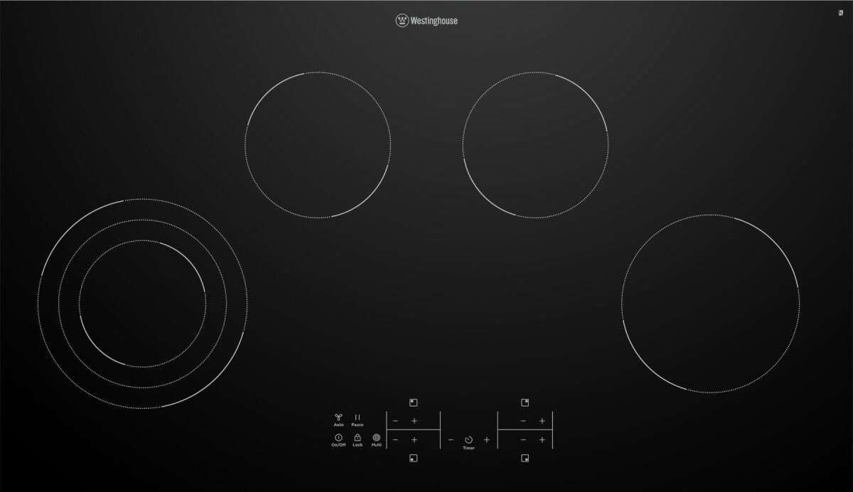 Westinghouse 90cm Black Ceramic Glass Electric Cooktop WHC943BD