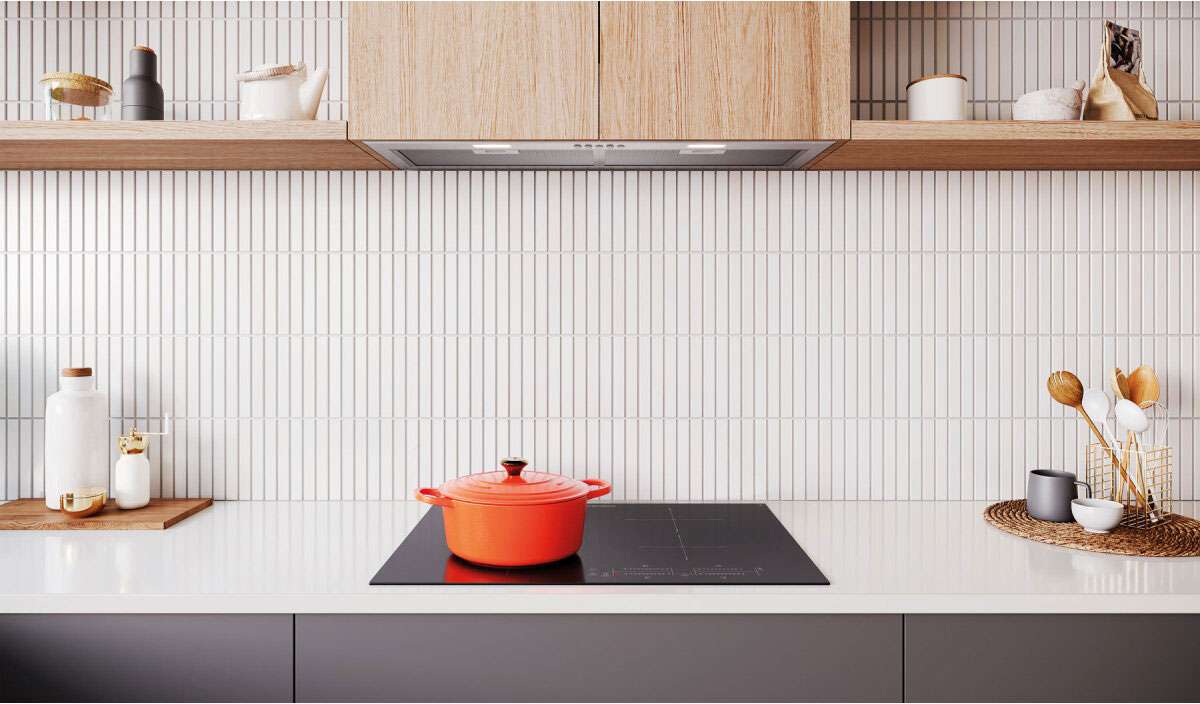 Westinghouse 70cm Black Ceramic Glass Induction Cooktop WHI743BD