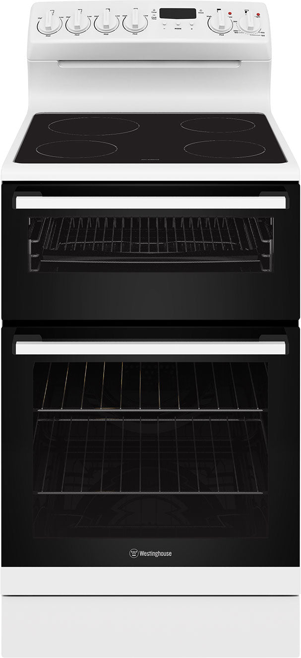 Westinghouse 54cm 80L Electric Freestanding Oven/Stove White WLE543WCB