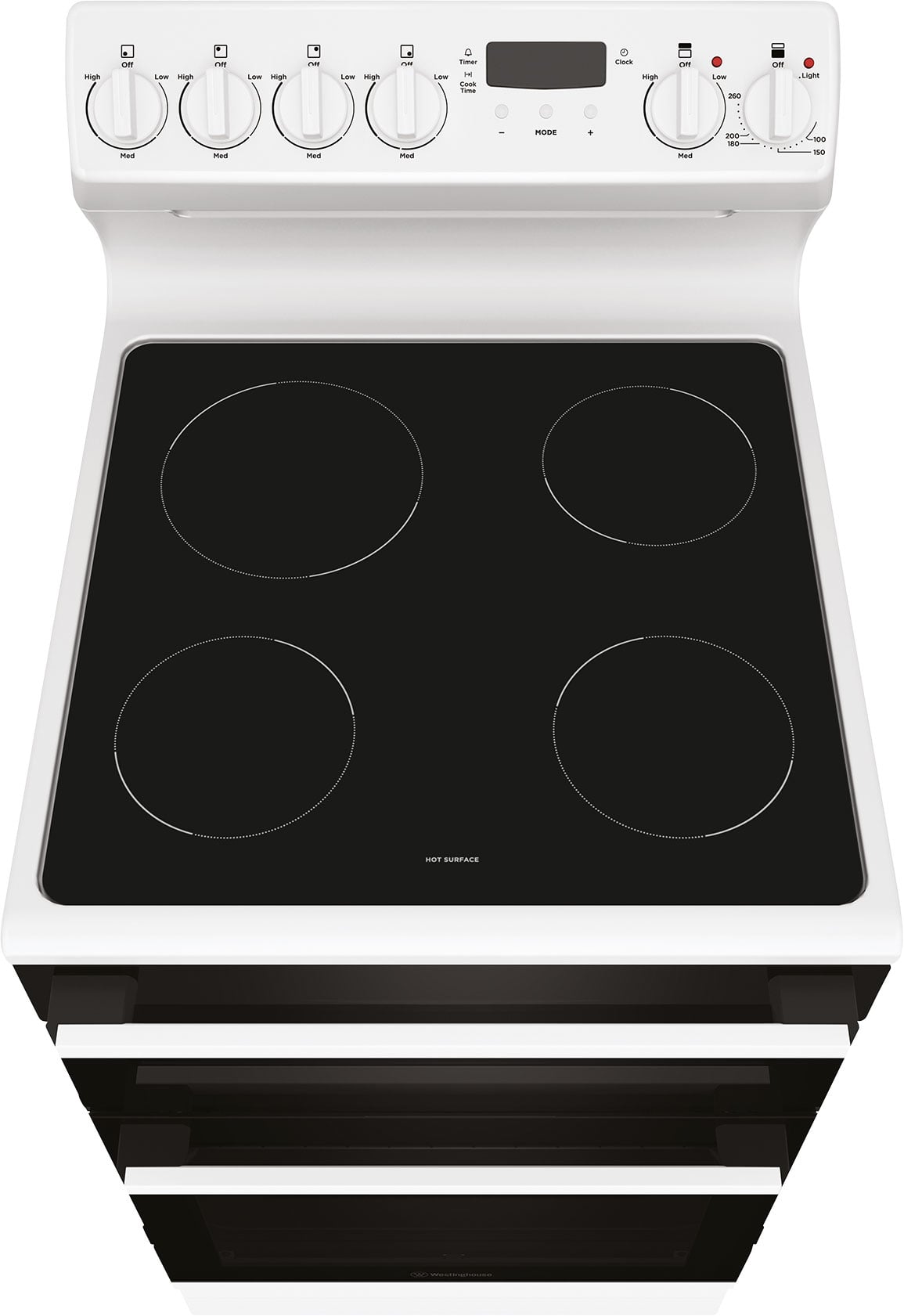 Westinghouse 54cm 80L Electric Freestanding Oven/Stove White WLE543WCB