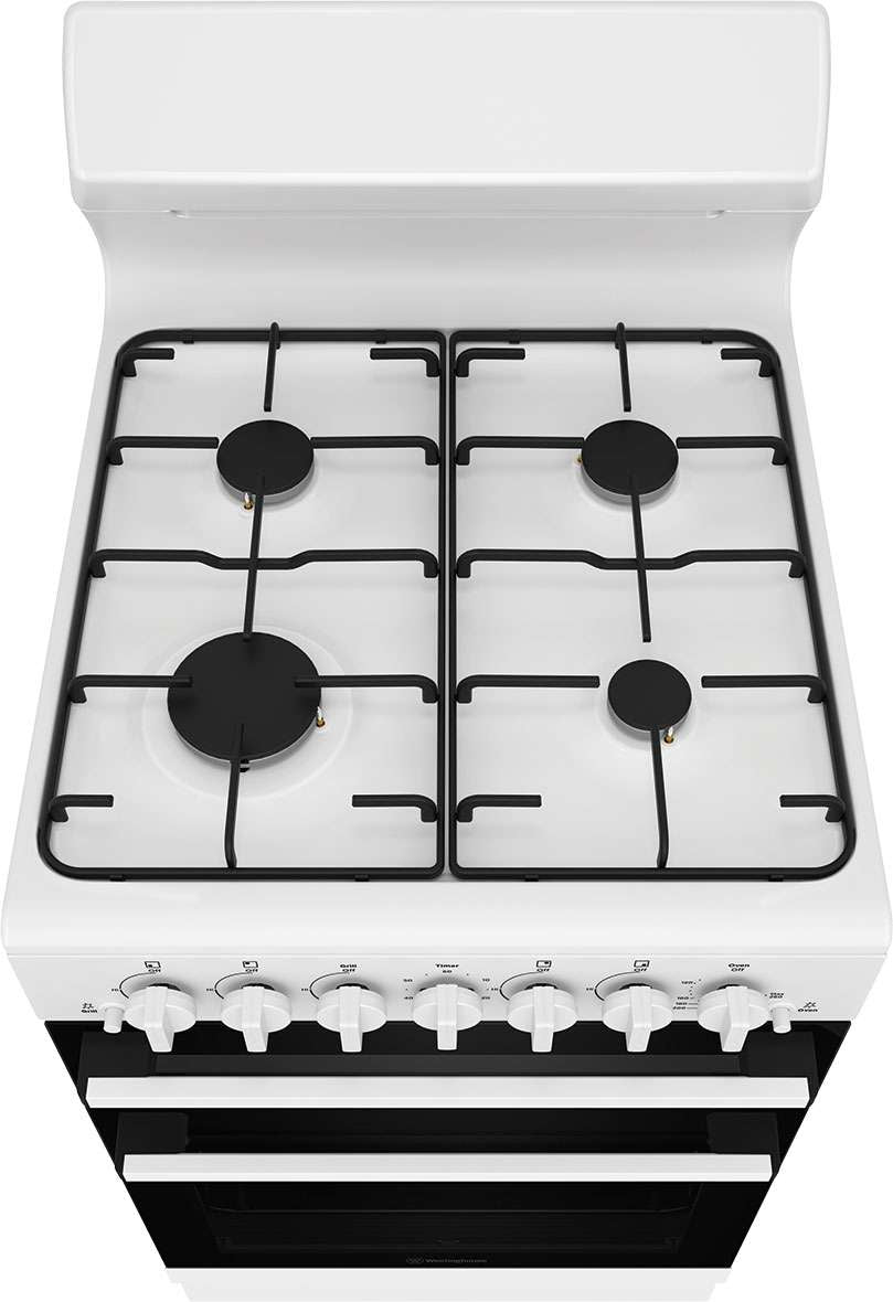 Westinghouse 54cm 80L Gas Freestanding Oven/Stove White WLG510WCH