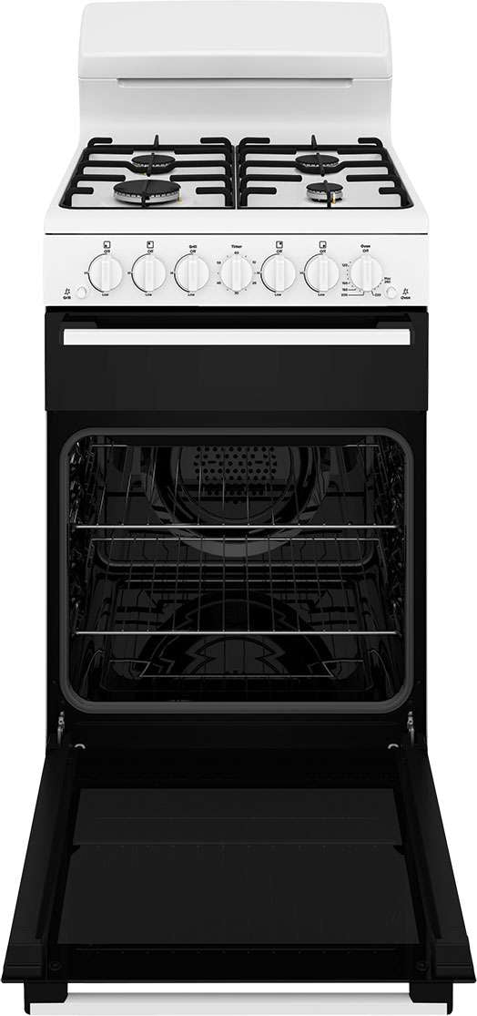 Westinghouse 54cm 80L Gas Freestanding Oven/Stove White WLG510WCH