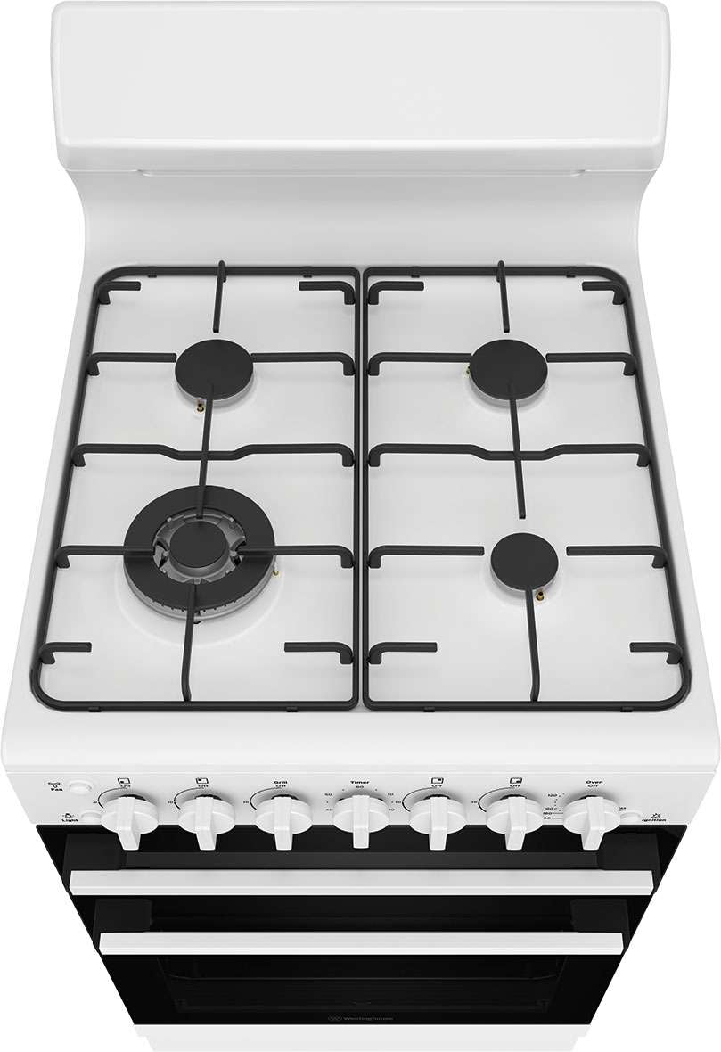 Westinghouse 54cm 80L Gas Freestanding Oven/Stove White WLG512WCH