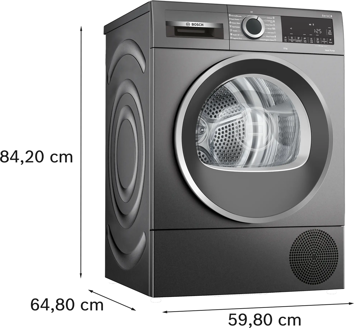Bosch Series 6 8kg Heat Pump Dryer WQG235DRAU | Greater Sydney Only