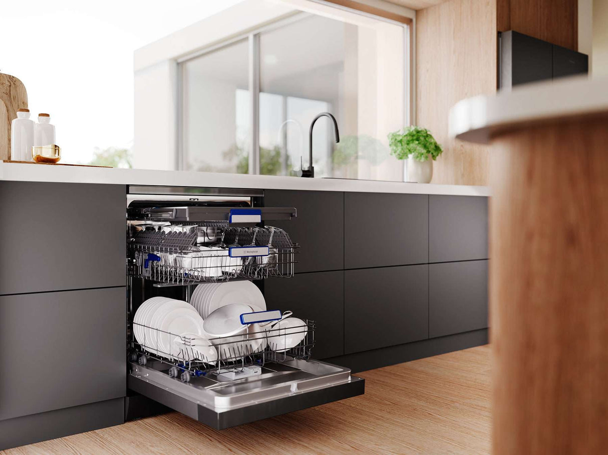 Westinghouse 60cm Freestanding Dishwasher Dark Stainless Steel WSF6608KXC