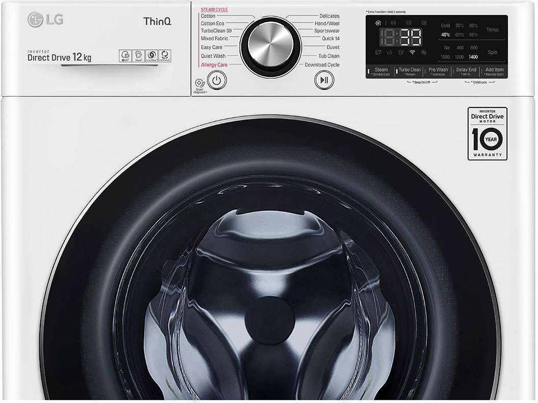 LG 12kg Front Load Washing Machine WV9-1412W | Greater Sydney Only