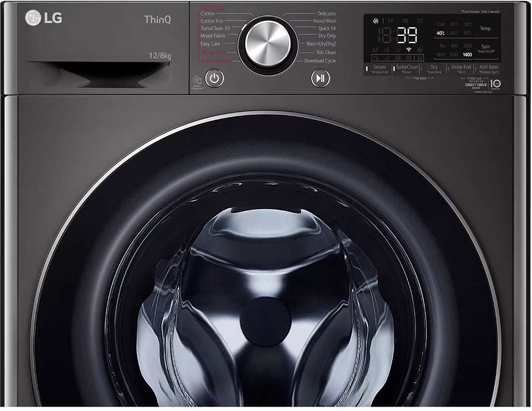 LG 12kg/8kg Front Load Washer Dryer Combo WVC9-1412B | Greater Sydney Only