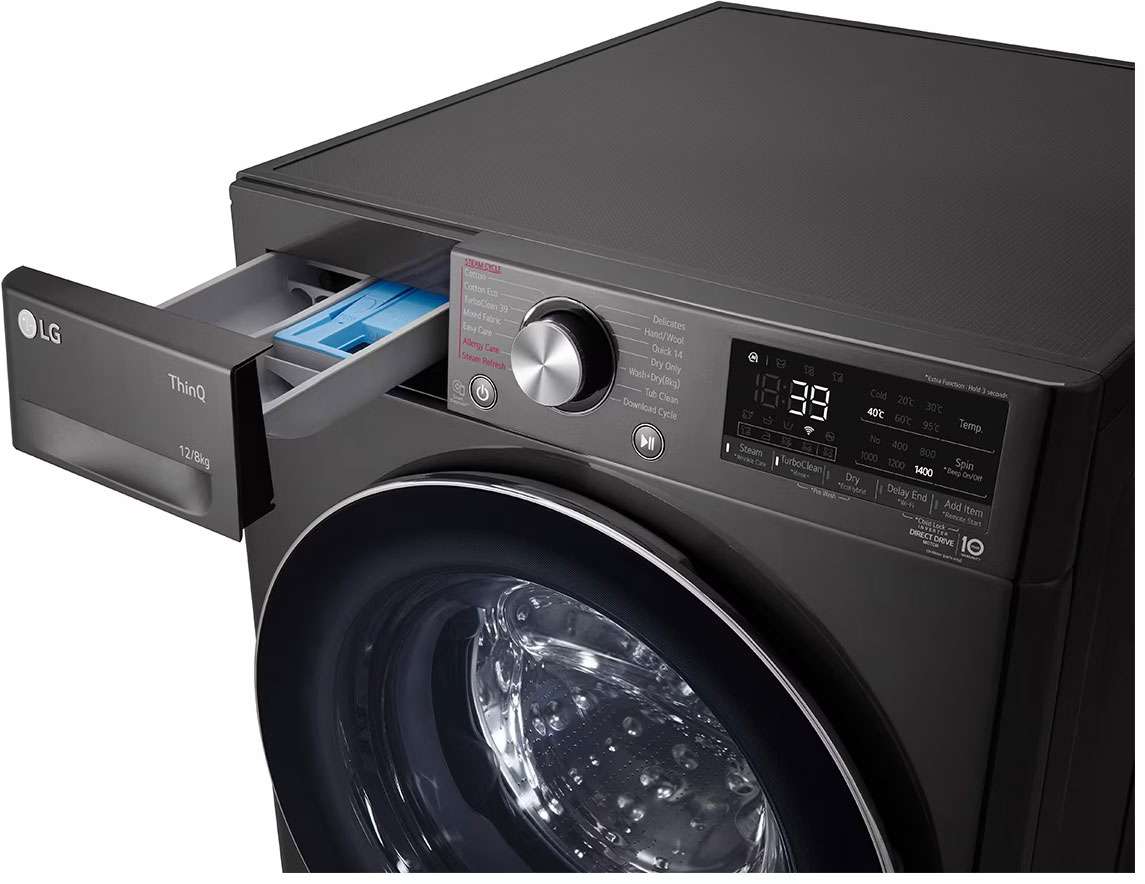LG 12kg/8kg Front Load Washer Dryer Combo WVC9-1412B | Greater Sydney Only