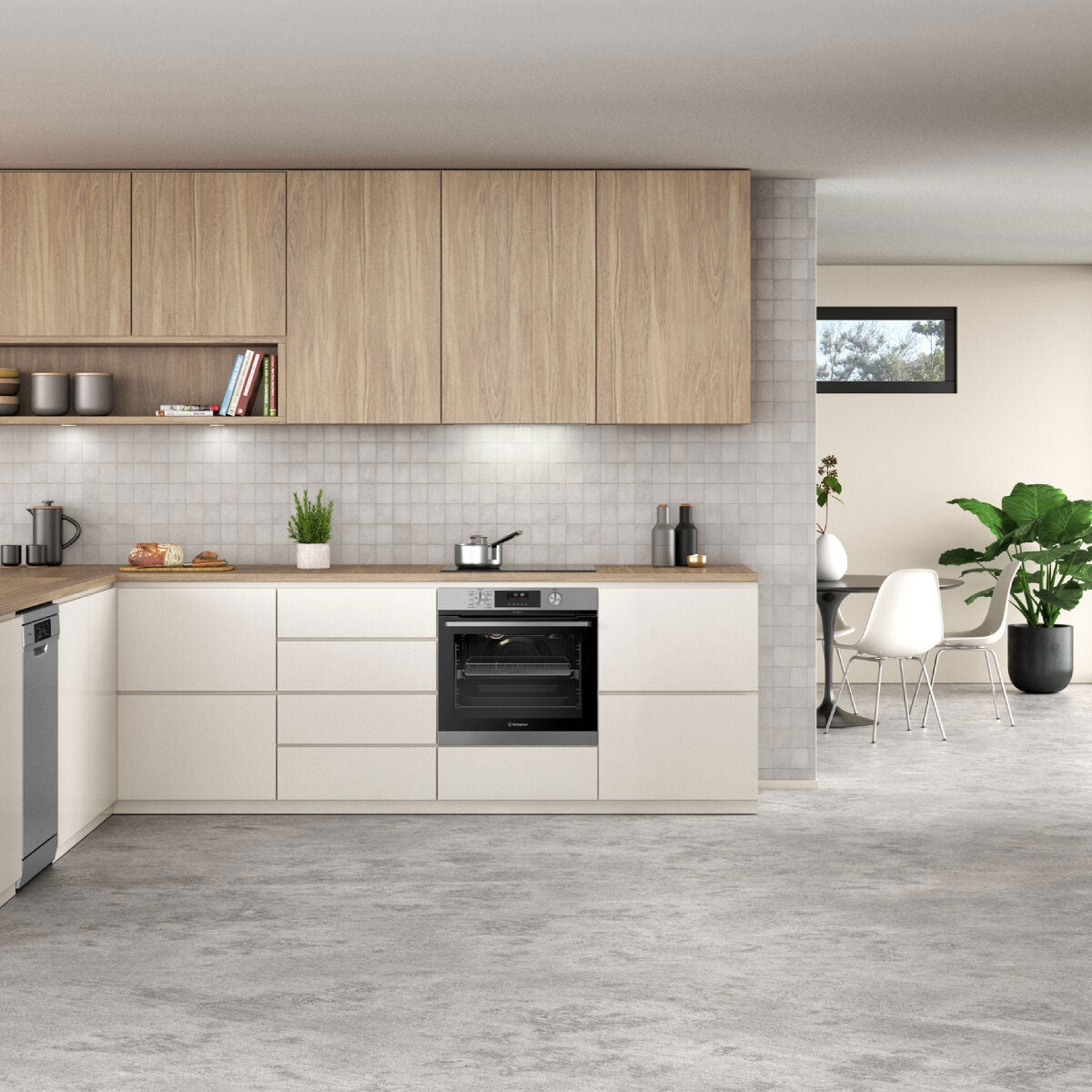 Westinghouse 60cm 80L Multifunction Pyrolytic Electric Oven & AirFry WVEP6716SD