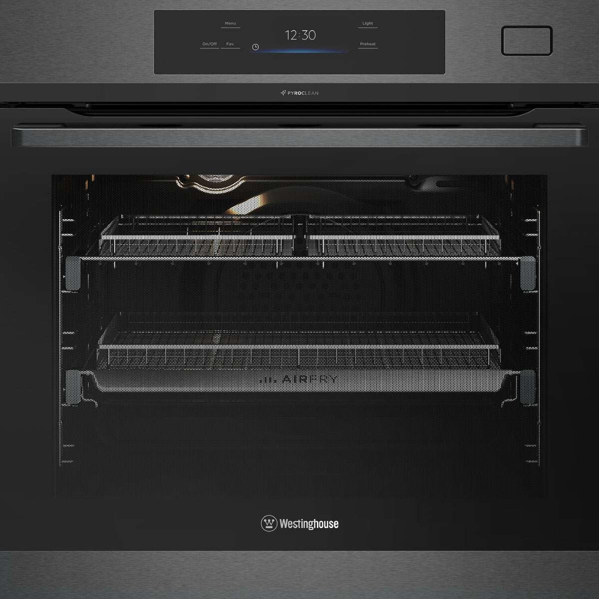 Westinghouse 60cm 80L Multifunction Pyrolytic Electric Oven & AirFry WVEP6918DD
