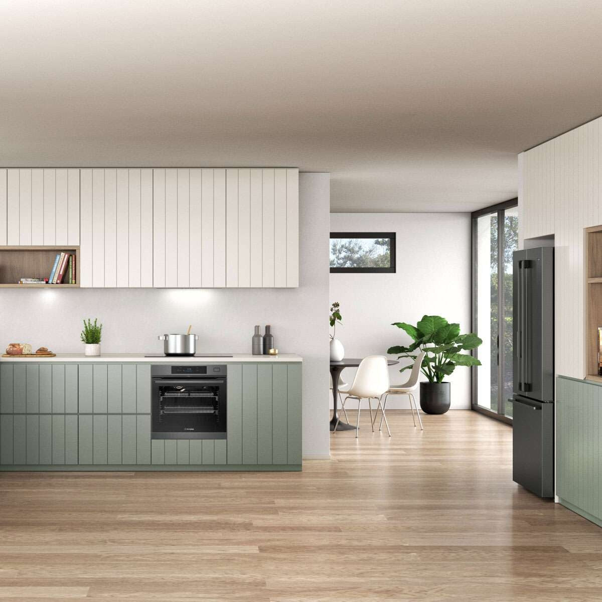 Westinghouse 60cm 80L Multifunction Pyrolytic Electric Oven & AirFry WVEP6918DD