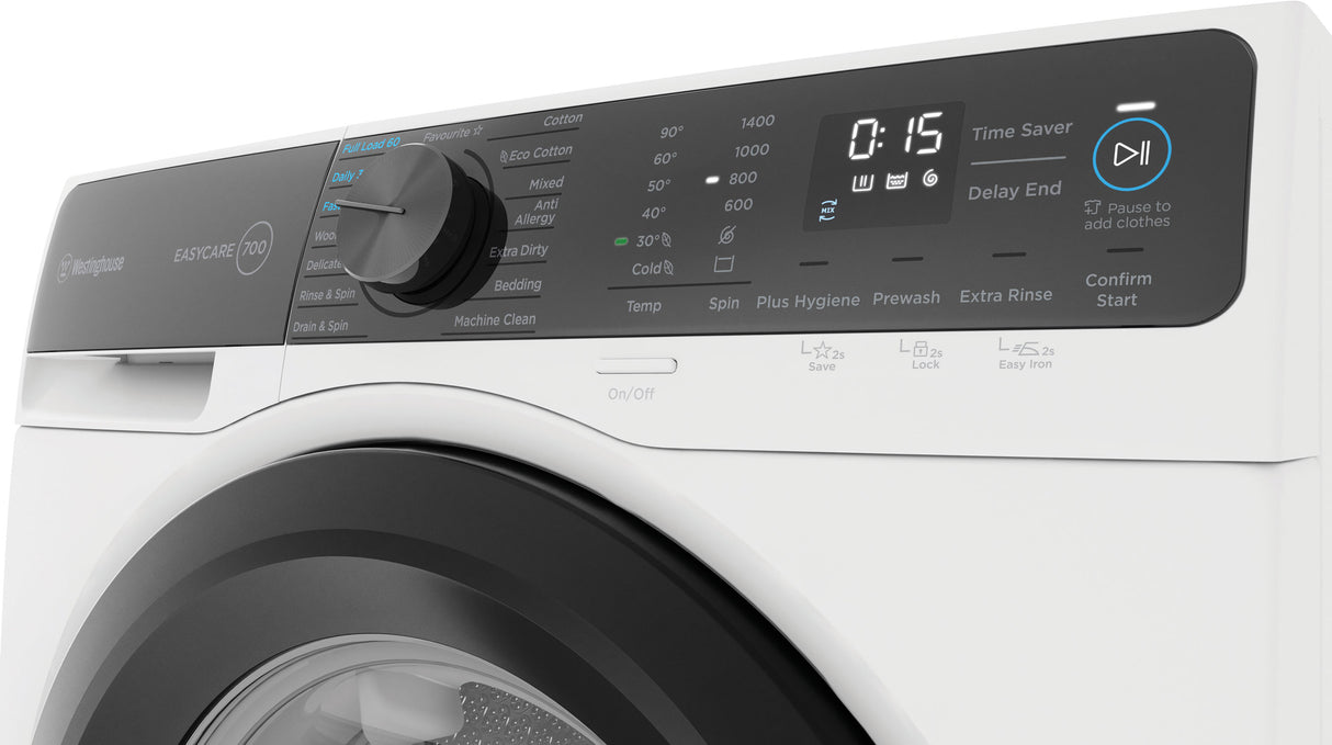 Westinghouse 10kg Front Load Washing Machine WWF1044M7WAS | Greater Sydney Only