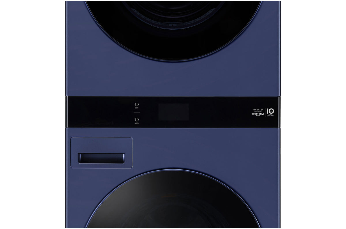 LG 19kg/10kg AI WashTower Stacked Washer Dryer Navy Blue WWT-1910BLX | Greater Sydney Only