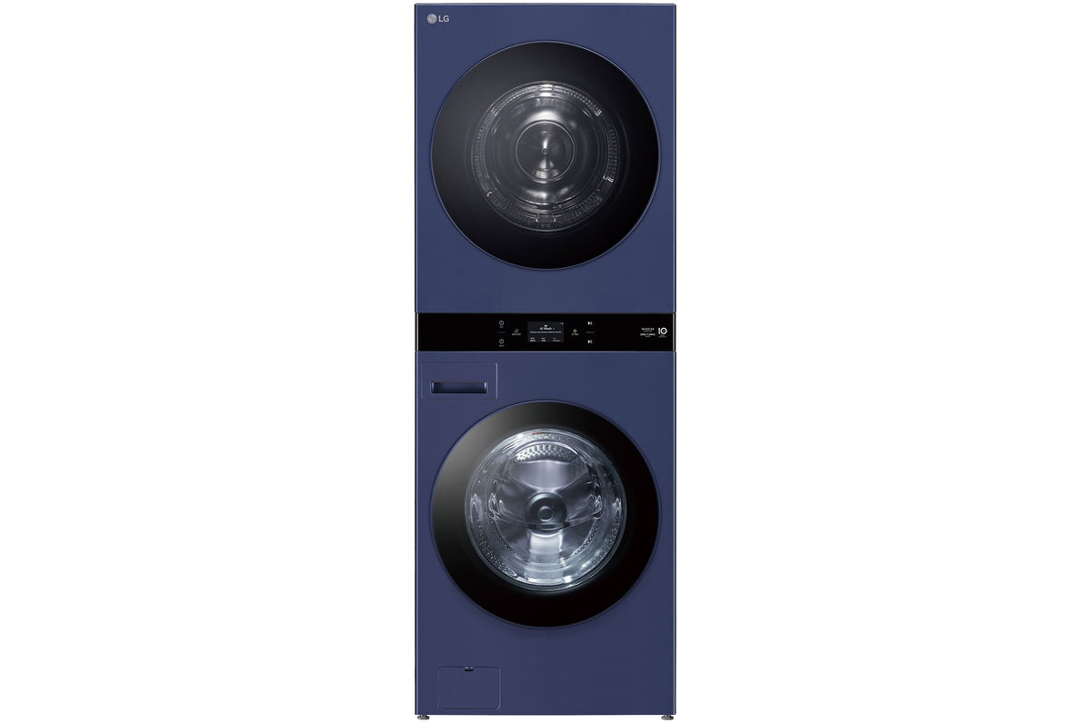 LG 19kg/10kg AI WashTower Stacked Washer Dryer Navy Blue WWT-1910BLX | Greater Sydney Only