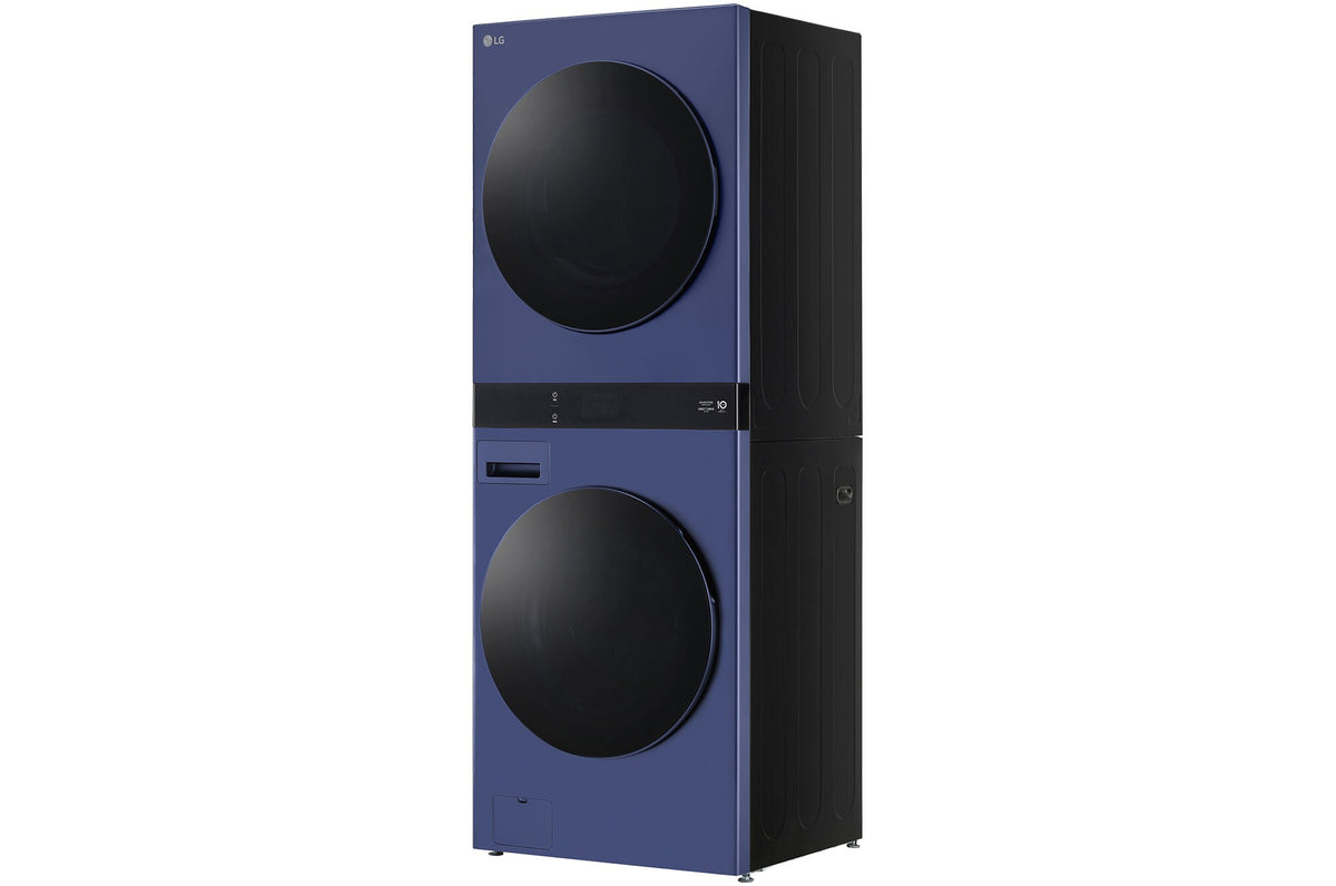 LG 19kg/10kg AI WashTower Stacked Washer Dryer Navy Blue WWT-1910BLX | Greater Sydney Only