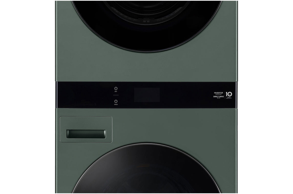 LG 19kg/10kg AI WashTower Stacked Washer Dryer Forest Green WWT-1910FGX | Greater Sydney Only
