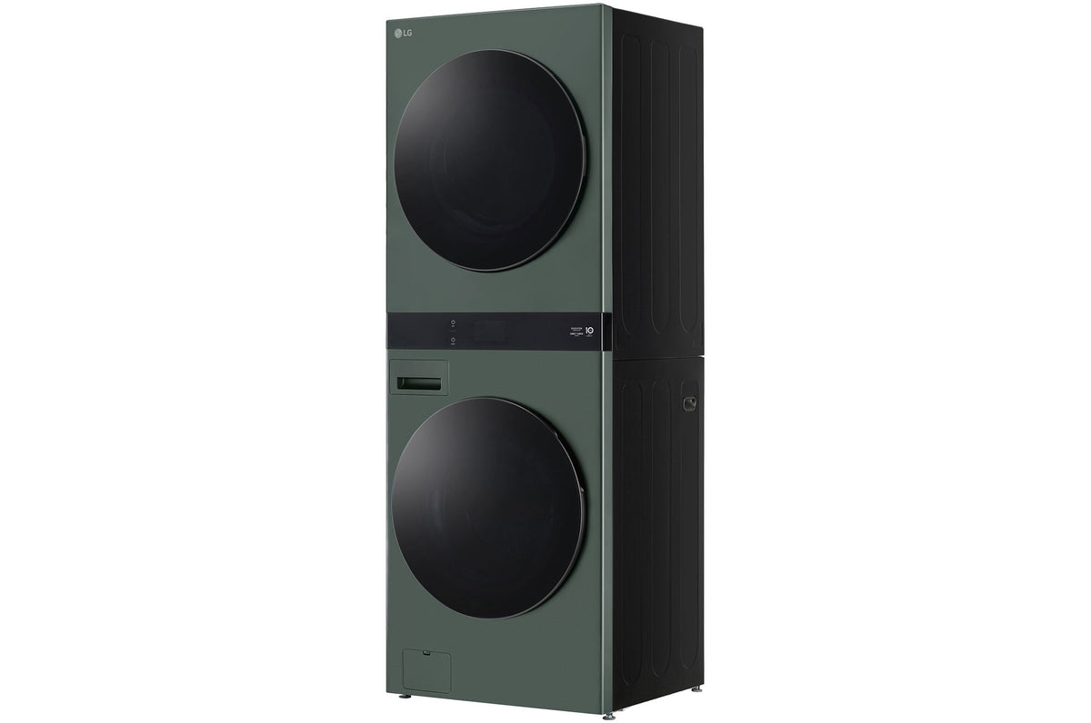 LG 19kg/10kg AI WashTower Stacked Washer Dryer Forest Green WWT-1910FGX | Greater Sydney Only