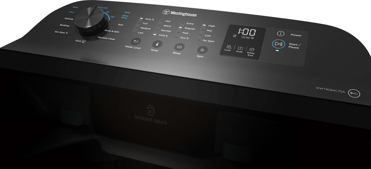 Westinghouse 9kg Top Load Washing Machine WWT9084C7SA | Greater Sydney Only